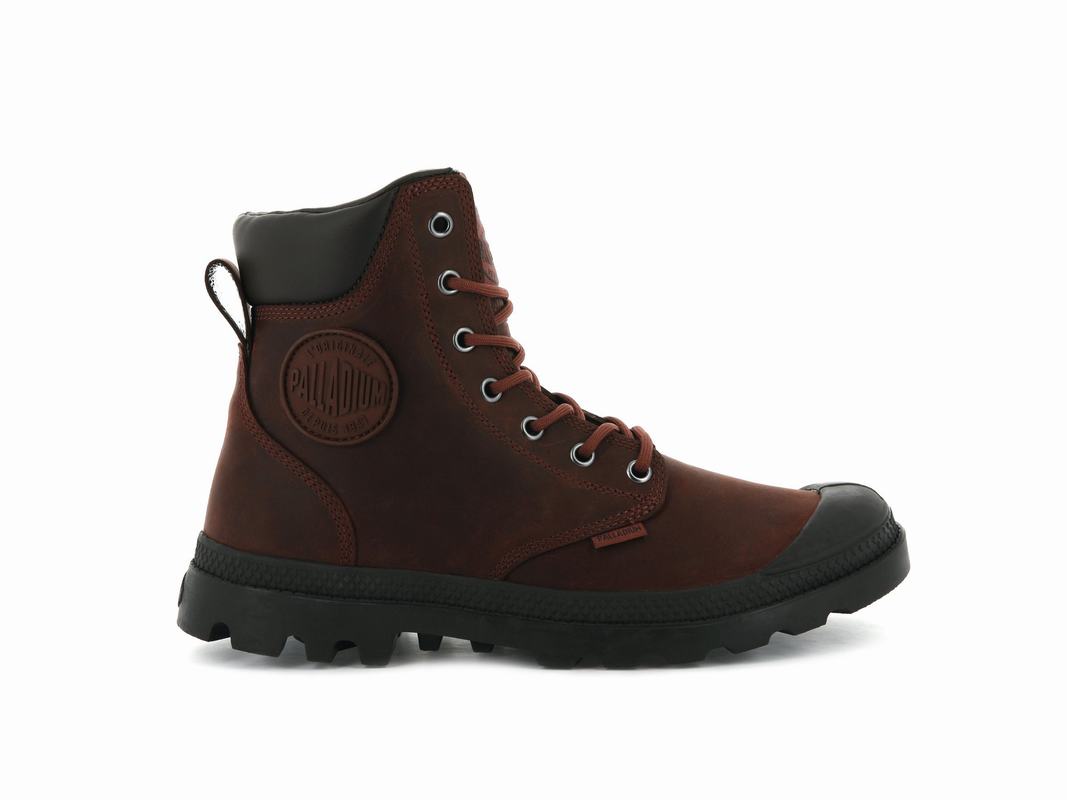 Botas Palladium Pampa Cuff Wp Lux Waterproof Hombre - Marrones ||DHMG-62148||